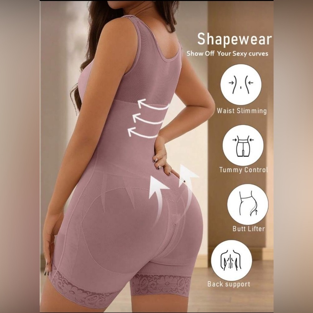 Body Shapewear for Women Belly Control BBL Tummy Tuck Lace M - Picture 2 of 5